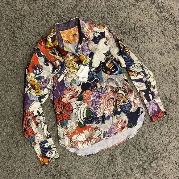 Robert Graham Limited Edition Tattoo Artist NWT Embroidered Shirt - Picture 2 of 16